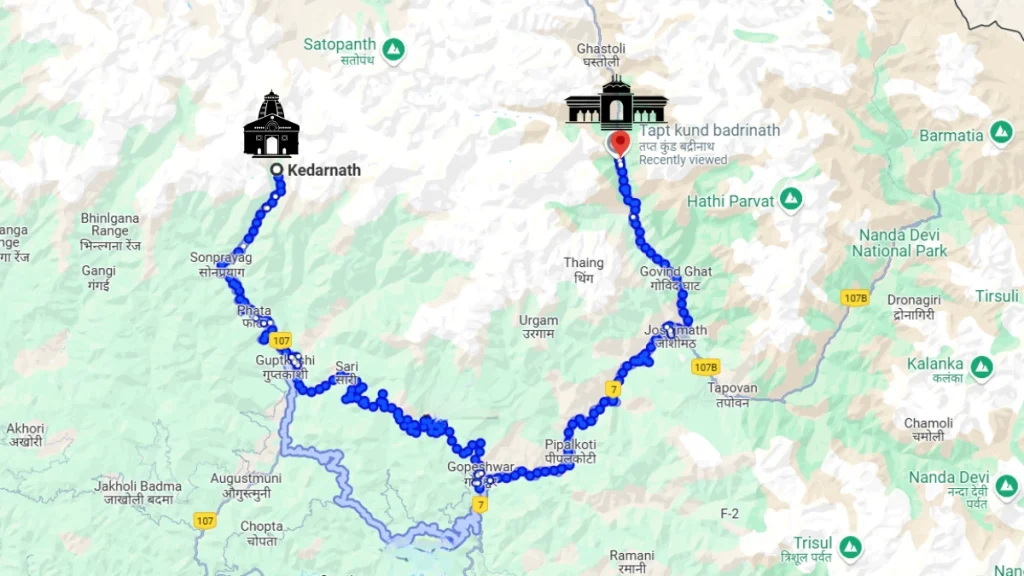 How to Reach Kedarnath to Badrinath