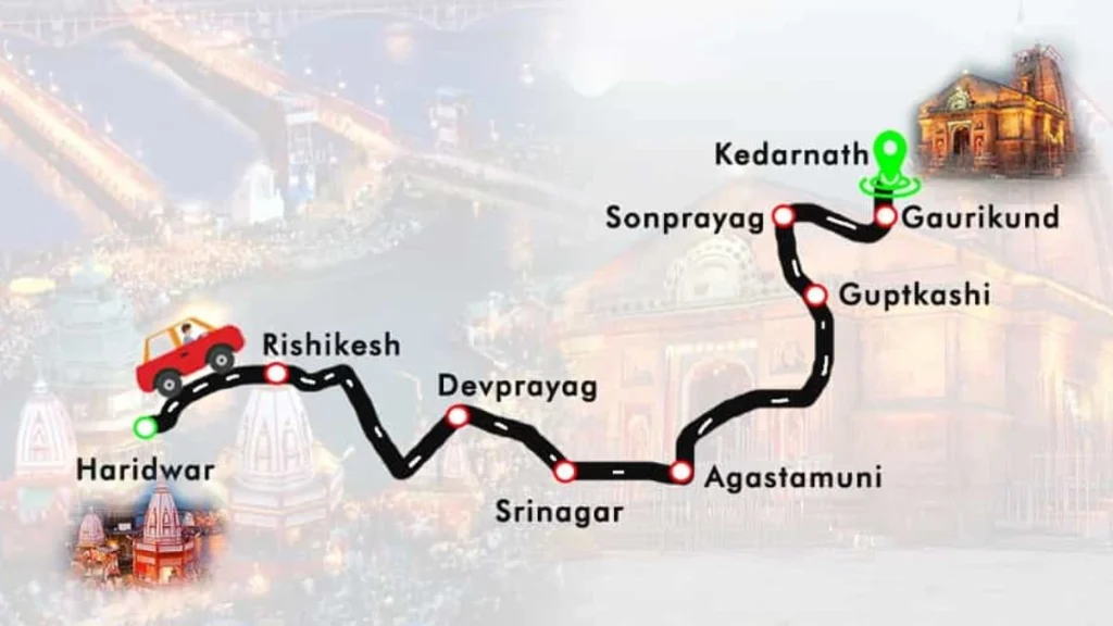Kedarnath Yatra Popular Route